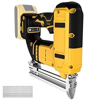 18 Gauge Cordless Brad Nailer for DE Walt 20V MAX Battery, Battery Powered Nail Gun with 1000 Nails, Lightweight Electric Nail Gun for Woodworking, Framing, DIY & Home Improvement (No Battery)