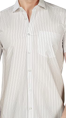 Image of BRUCEWANE Men's 100% Cotton Half Sleeve Shirt