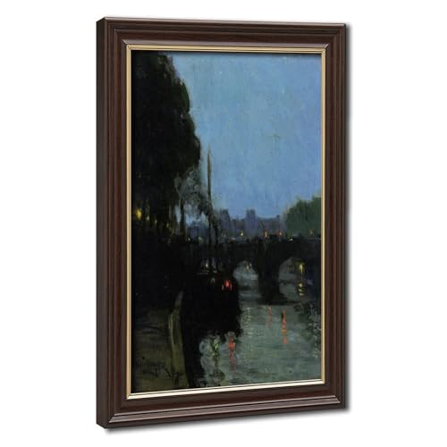 Impression sur toile The Seine Henry Ossawa Tanner tableau avec cadre haut de gamme