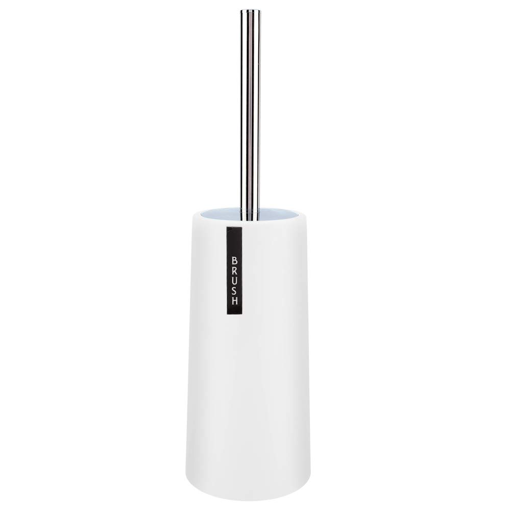 Brosse WC design blanc pour optimiser l'espace d'une petite salle de bain moderne
