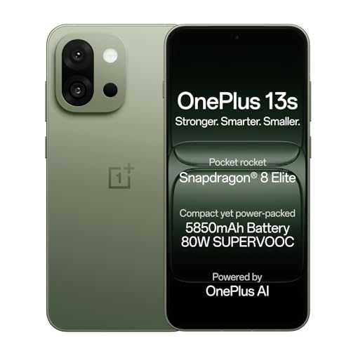 Image of OnePlus 13s | Snapdragon 8 Elite | Smarter with OnePlus AI | Lifetime Display Warranty | 12GB+256GB | Green Silk