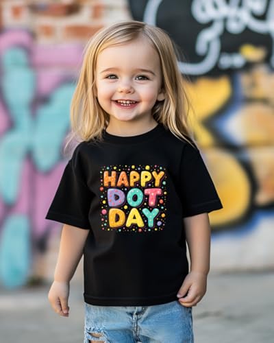 Dot Day Shirt Kids – Happy Dot-Day Shirts for Boys & Girls Toddler, 2T-8T, Colorful School Outfit3