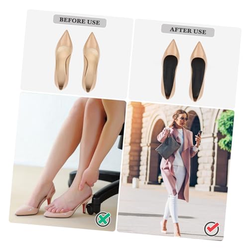 Almohadillas para tacones altos para mujer negras miniatura 3