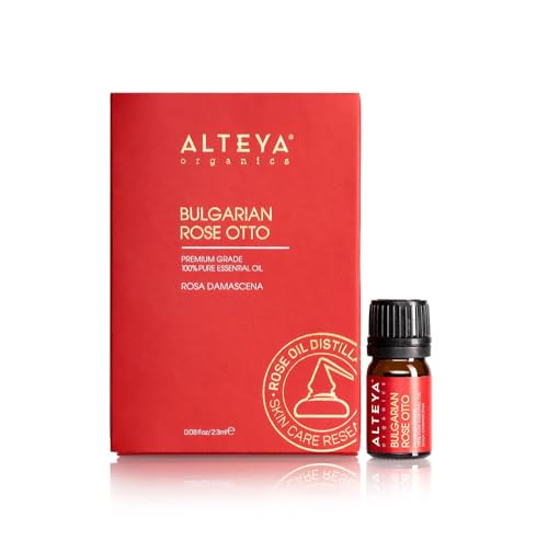 Alteya Organics Aceite Esencial de Rosa Puro, Muestra 2.3mL