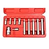 J&R Quality Tools 11pc 12 Point Spline Socket Bit Set Hex Shank M5 M6 ...