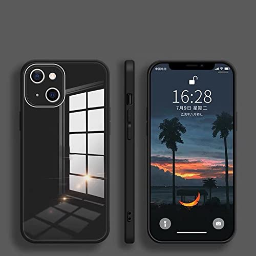 Coque de téléphone iPhone 13 Pro verre trempé noir rigide