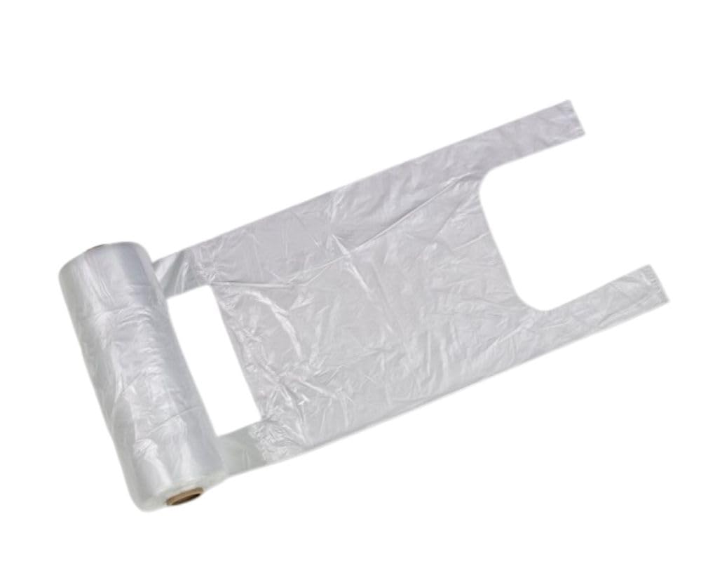 Knotenbeutel auf Rolle 22+12x40 cm Transparent 190 Stk./Rolle lebensmittelecht Hemdchenbeutel für Obst und Gemüse (40 Rollen (7600 Stk.))