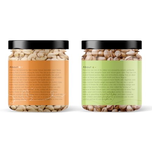 Image of Goshudh Cashew 250g + Pistachio 250g Combo Pack | Boost Energy & Immunity, Healthy Protein Snack (500gm Combo Pack)
