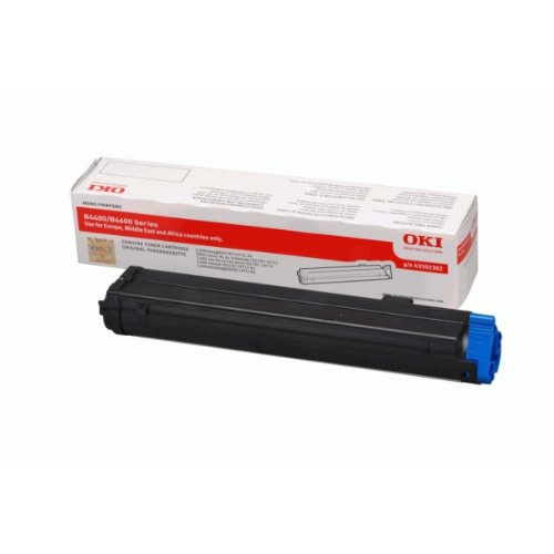 Cartouche toner noir OKI 43502302 bureau connecté B 4400 4600 N