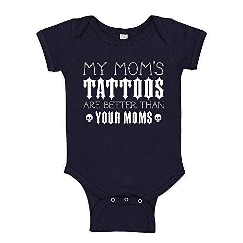 Image of My Mom's Tattoos are Better Than Your Moms Baby Bodysuit Infant One Piece or Toddler T-Shirt