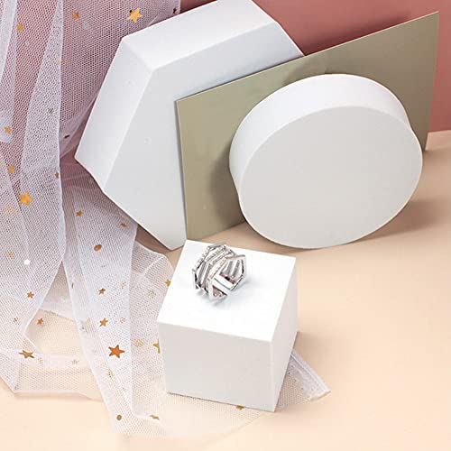 Accesorios de fondo de fotografía, 8 piezas geométricas Cubo Foto Atrezzo Estudio Accesorios Posando Fondo Geométrico Cubo Espuma Estéreo Juego de accesorios de disparo - Imagen 6