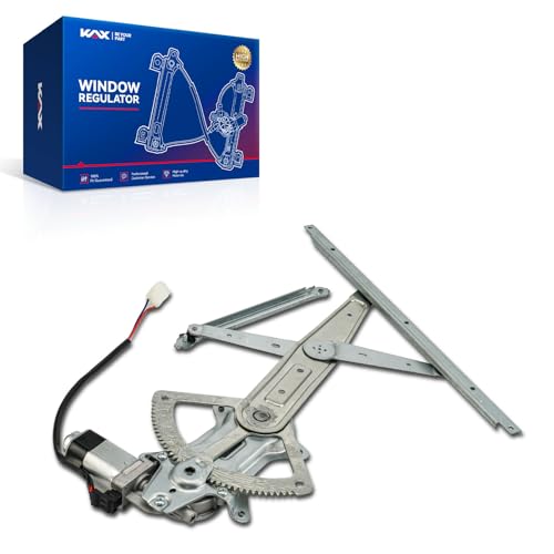 Image of KAX Front Left Power Window Regulator w /Motor Fit for Toyota Tacoma 05-18 | Front Left Driver Side 741-610 Power Window Lifter Replaces 85720AE010,6980204040,6980104040(2-Pin)