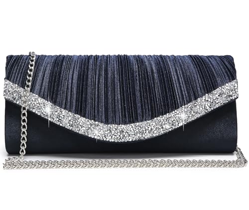 Image of Dasein Women's Rhinestone Evening Clutch Purse, Formal Bag