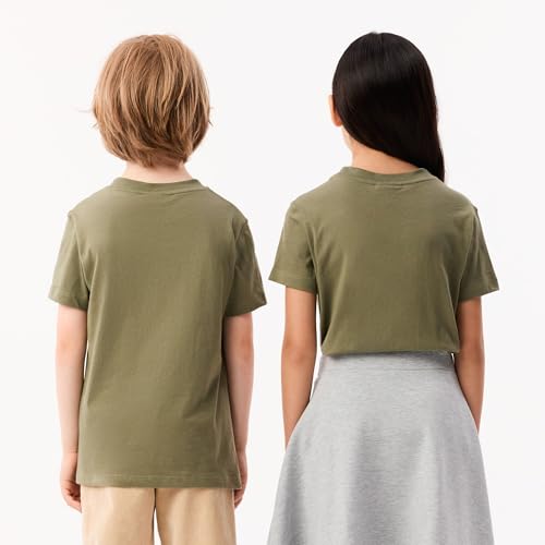 Lacoste Boys' Plain Cotton Jersey T-Shirt3