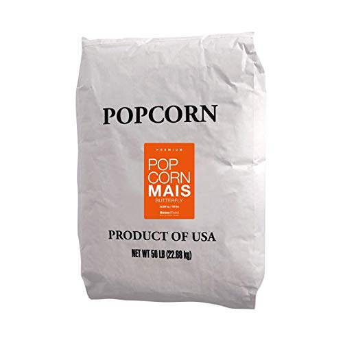 Popcornmais Premium Butterfly Mais Kinopopcorn 22,68 Kg Sack XXL 1:46 Popvolumen