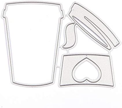 Amazon.com: GLOBLELAND Coffee Cup Gift Card Holder Cutting Dies for ...