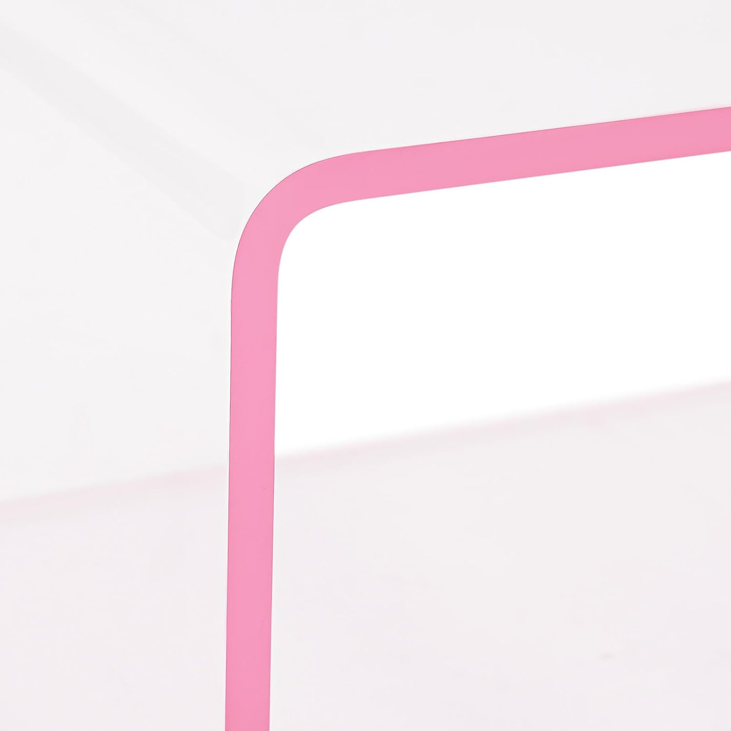 Acrylic Wall-Mounted Nightstand Floating Wall Nightstand Bedside Table Floating Side Table Wall Mounted Clear Shelf for Bedroom Bathroom (Pink)