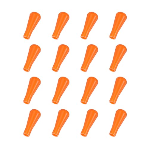 PATIKIL Soft Rubber Arrowhead, 16 Pcs Safety Archery Arrow Tips Practice Tips Broad Heads Replacements Arrow Points for Hunting Outdoor Archery Game Practice, Orange