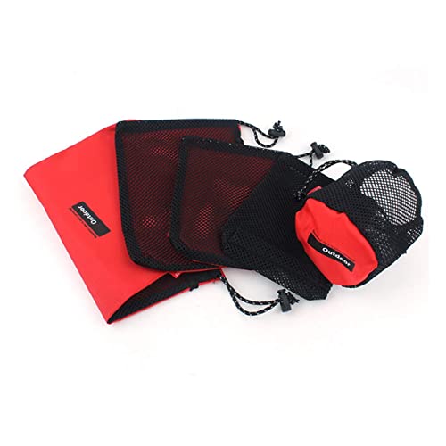 Vikodah Drawstring Bag, Nylon Cinch And Ditty Stuff Pouch,Mesh-Stuff-Sack For Camping Travel Gym Sports Storage 5-In-1 #TOP7