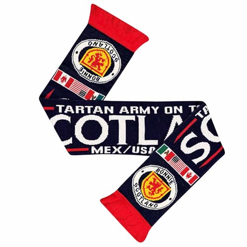 GIFTS 4 ALL Scotland World Cup Football Fans Souvenir Scarf, Tartan Army 2026 On Tour Fans Scarf, Scotland 2026 Football Souvenir, Scottish World Cup Scarves