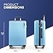 LUGG 28inch Vacay Suitcase ABS Luggage with TSA Indent Lock, Aluminium Trolley Handle, 360° Spinner Wheels, Water-Resistant & Durable Material - Airline Compatible (76.5 x 30 x 50.5cm)