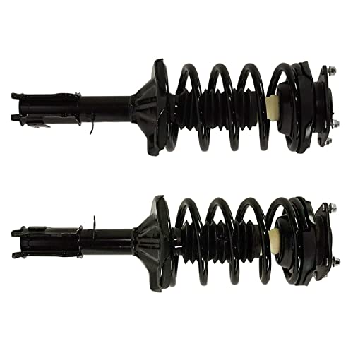 Image of Detroit Axle - Struts Shocks for 2002-2005 Kia Sedona 2 Front Ready Struts w /Coil Spring Assembly 2 Rear Shock Absorbers Assembly 2003 2004 Replacement Suspension Kit - 4pc Set