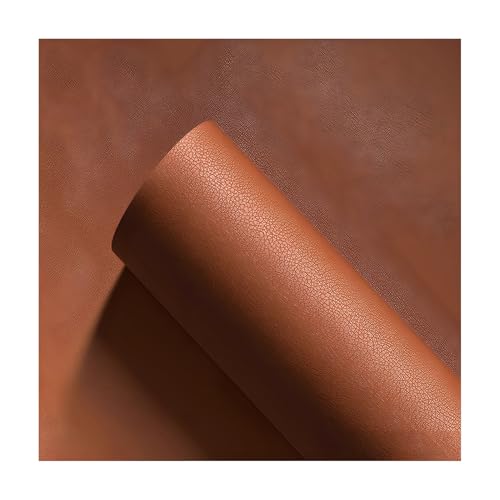 Cuero Adhesivo Para Tapizar Kit De Parches De Emergencia Para Cuero Marrón Con Cinta De Vinilo Autoadhesiva Para Reparaciones Rápidas De Sofás Y Asientos De Coche(46x500cm/18.11x196.85inch)