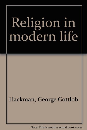Religion in modern life B0007DTG6Y Book Cover