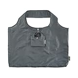 Faltbarer Shopper, wiederverwendbarer Einkaufsbeutel, federleicht (54gr), super stabil, Tragekraft bis 15kg, mit extra breitem Format (60x40x4cm, 12Liter). Bequeme Trage-/ Schulterhenkel.