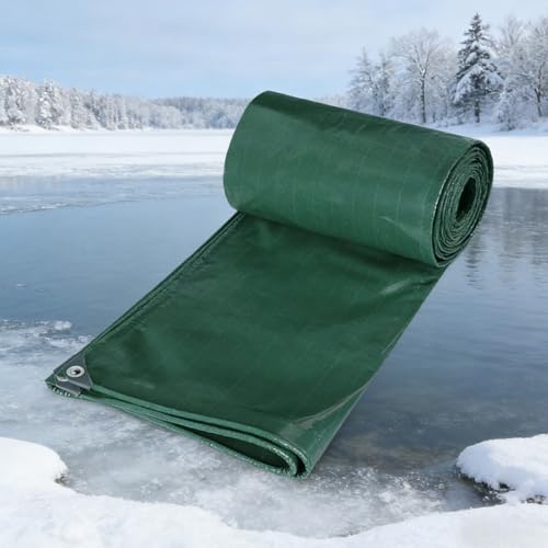 Lona impermeable de PVC 100x100 cm gris duradera con ojales 2