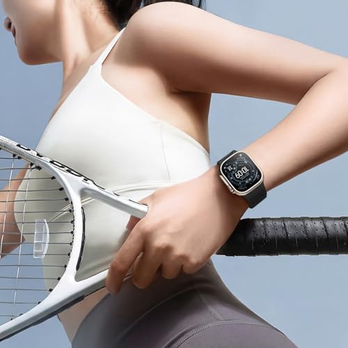 Butifacion Magnetic Silicone Band Compatible with Apple Watch 49mm 46mm 45mm 44mm 42mm Men, Waterproof Strong Magnet Sport Strap Adjustable Wristband for iWatch Ultra/SE 3 2/Series 11 10 9 8 7 6 5 4 by Butifacion - Used condition - Image 8