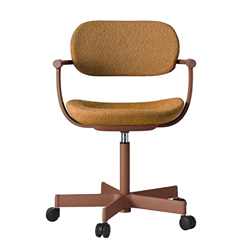 イトーキ オフィスチエア デスクチェア バーテブラ03 5本脚タイプ ディープイエロー 【ベースカラー:チェスナットブラウン (F2)】 KG-825CD-F2Y2