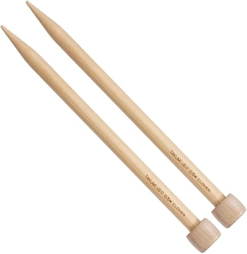 Clover, agujas de tejido de punto, de bambú, tamaño 13", 14"