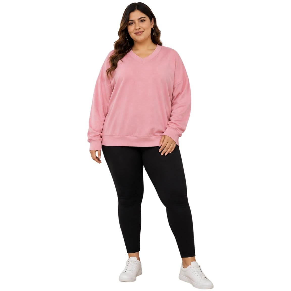 chandre Women's Oversized Sweatshirt, Crew Neck, Casual Pullover-picture-12