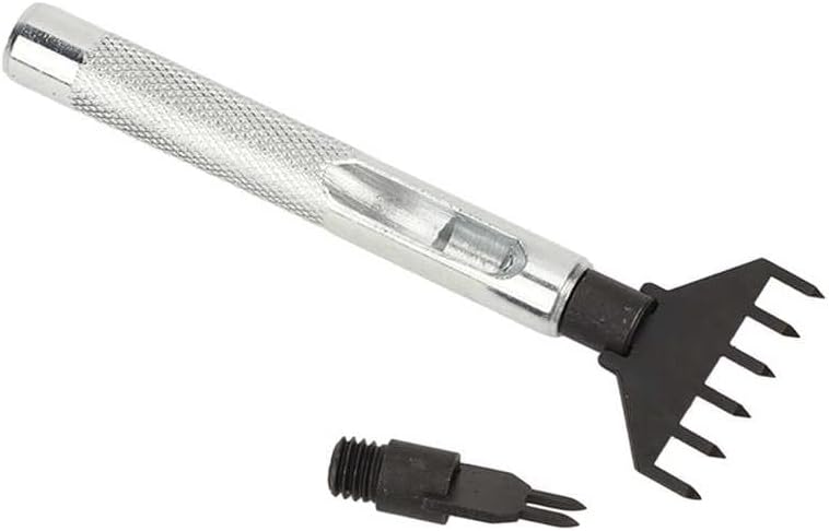 Prong Chisel Kit Accurate Leveling Spacing Carbon Steel Easy Replacement Deep Fluted Chip Evacuation Prong Stitching Chisel for| | -