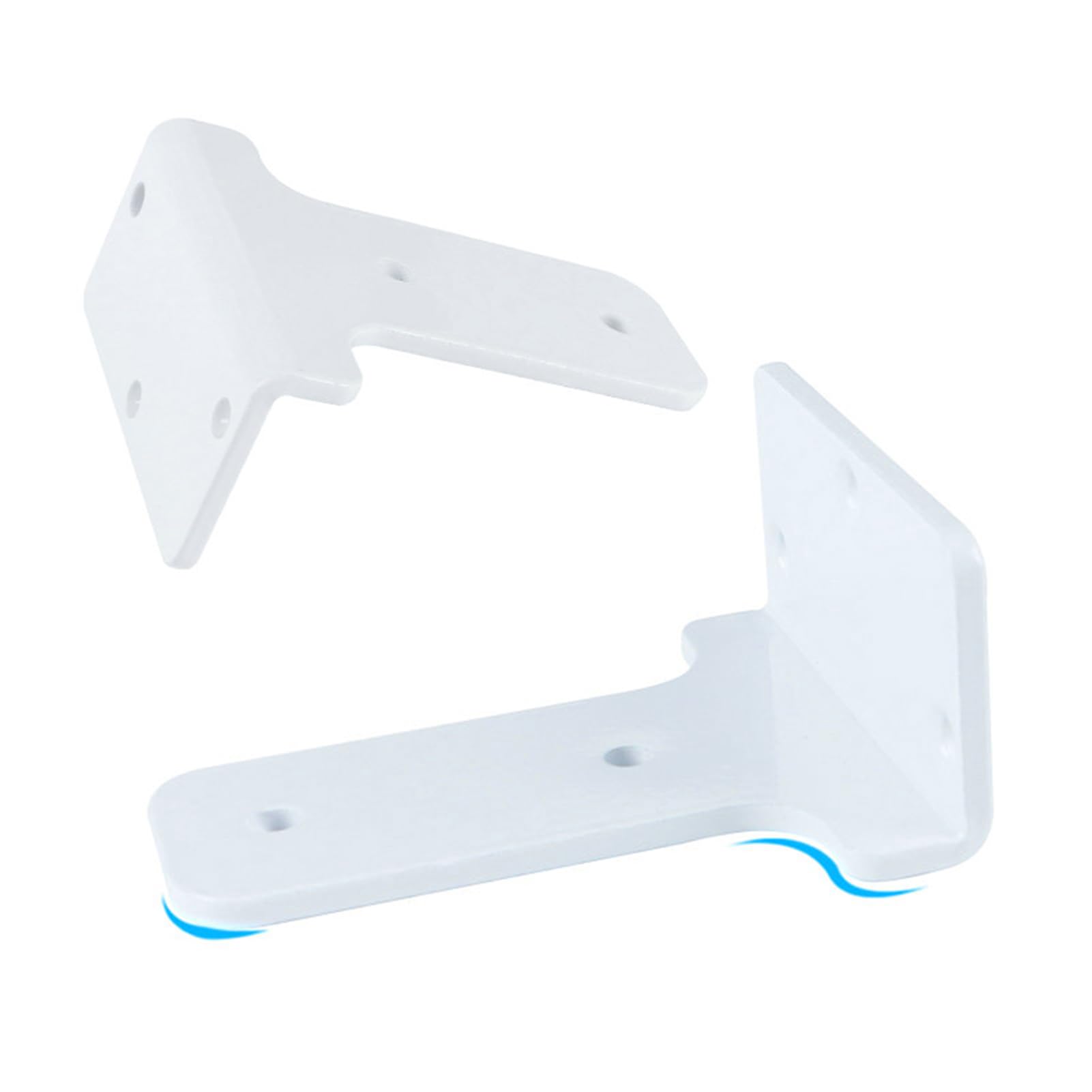 2 Pieces Shelf Brackets Hidden,Floating Brackets for Decoration Cabinet Furniture Invisible,Triangle Scaffold Boards Tripod Shelf Fixed Support Wall Mounted Support (30cm,White)