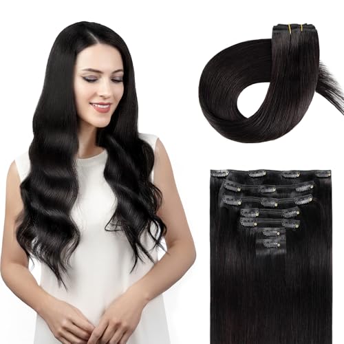 Extensions cheveux humains à clip 120g : la solution contre les cheveux fins