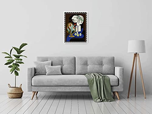 Image of Amiiba Stamped Cross Stitch Kits, Pablo Picasso Nature Morte Aux Tulipes DIY 11CT 18.1x23.6 inch (Picasso)