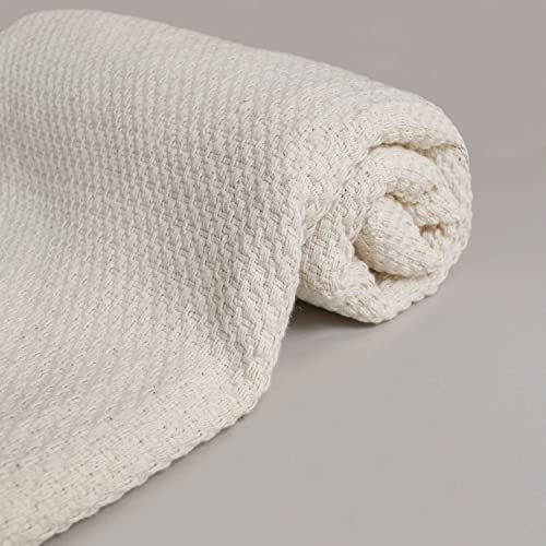 Manta Decorativa Sala Sofá Poltrona Grande Mantas Gigante 1,50 x 2,10 Bege Natural Enfeite Decoração