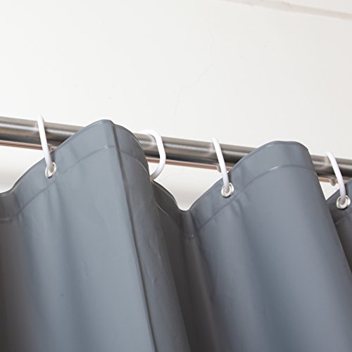 Ghooss Peva 4G Shower Curtain Liner (Pack Of 2), Waterproof Bathroom Liner, 72 Inch By 72 Inch - Grey #TOP1