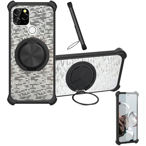 �Ή� Sky Devices Elite A65 �P�[�X Phone Case [1�� 9H+�d�x���� �K���X�t�B����][360°��]���X�^���h�A�}�O�l�b�g��]CX-21-HEI
