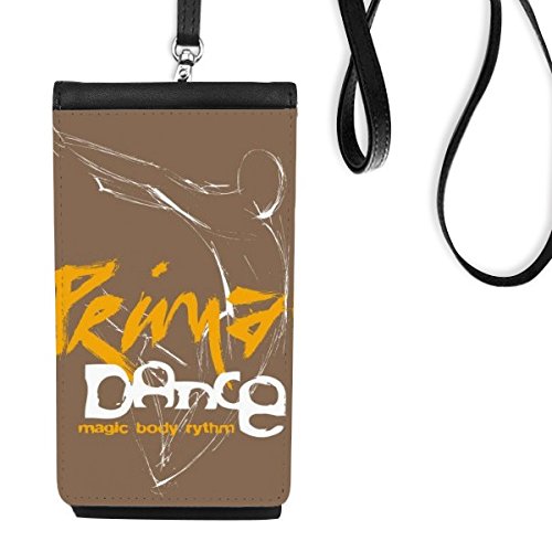 Porte-monnaie suspendu téléphone noir cuir pochette motif art solo illustration graffiti