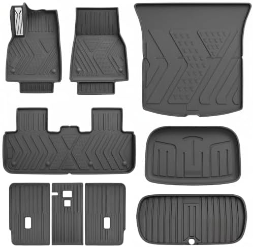 SUPER LINER Tesla New Model Y Juniper Floor Mats 2025-2026 &Seatb...