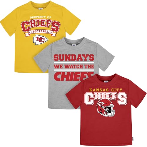 T-shirt Gerber NFL bébé lot de 3 maillots légers et souples à manches courtes