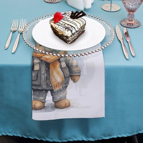 Servilletas de Tela Cuadradas de Poliéster 47.5 x 47.5 cm miniatura 4