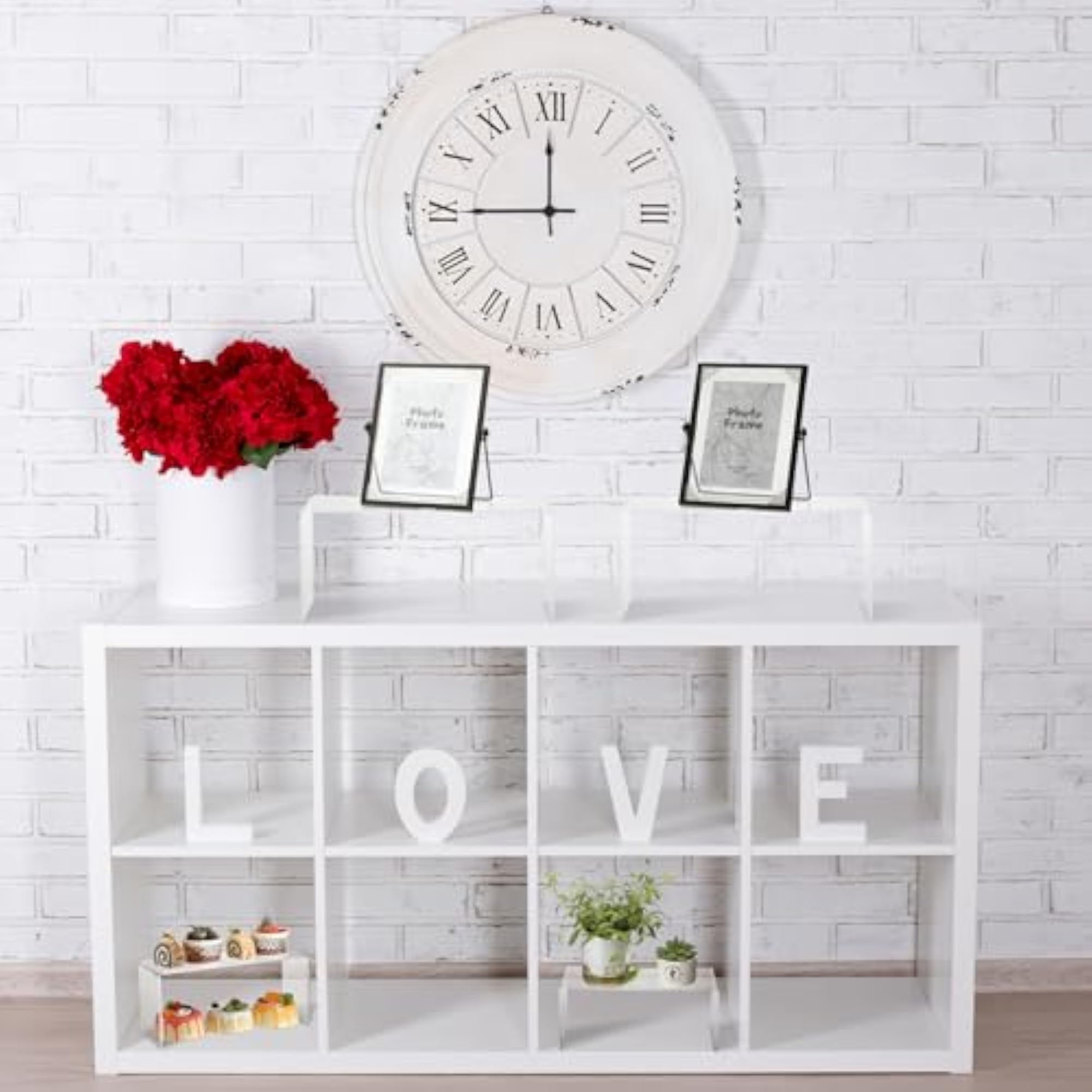 4 Pcs Clear Acrylic Riser for Display, 13 x 4.5 x 6 Inches
