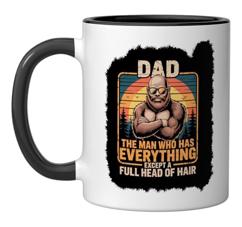 Taza de cerámica Bald Dad The Man Who Has Everything 11 oz miniatura 1