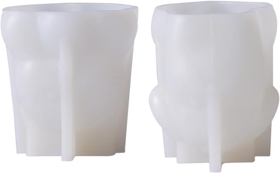 2PCS Cute Animals Dog Silicone Milk Jelly Mold, Pudding Mold, DIY Mousse Mould Candy Chocolate cake Ice Cube Mould Crayons Cupcake Topper Baking Accessories