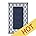 Olive-leaf/Dark Blue&white