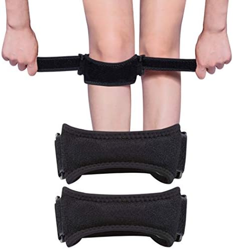 Trooer 2 Pack Knee Pain Relief Patellar Tendon Strap Brace Support for Arthritis, Tendonitis, Hiking, Running, Soccer, Basketball, Tennis, Volleyball & Squats